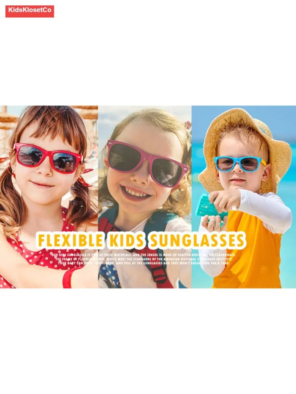 Polarized Kids Sunglasses Toddler Sun Glasses UV400 Protection Age 2-8